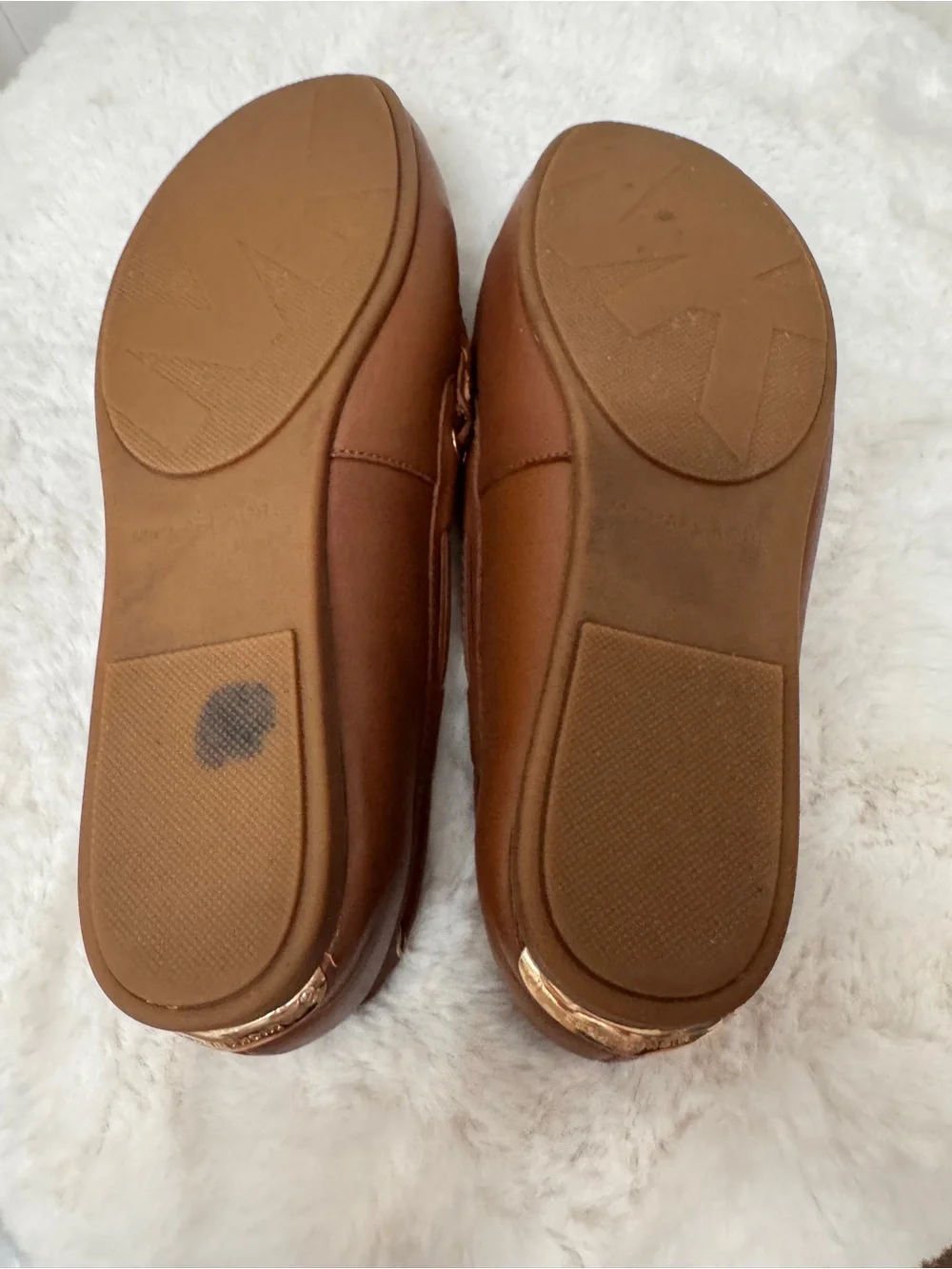 Michael Kors Brown Leather Moccasin Loafers